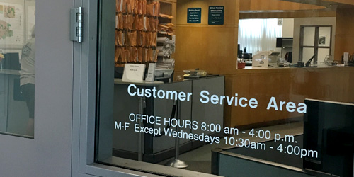 Customer Service Area