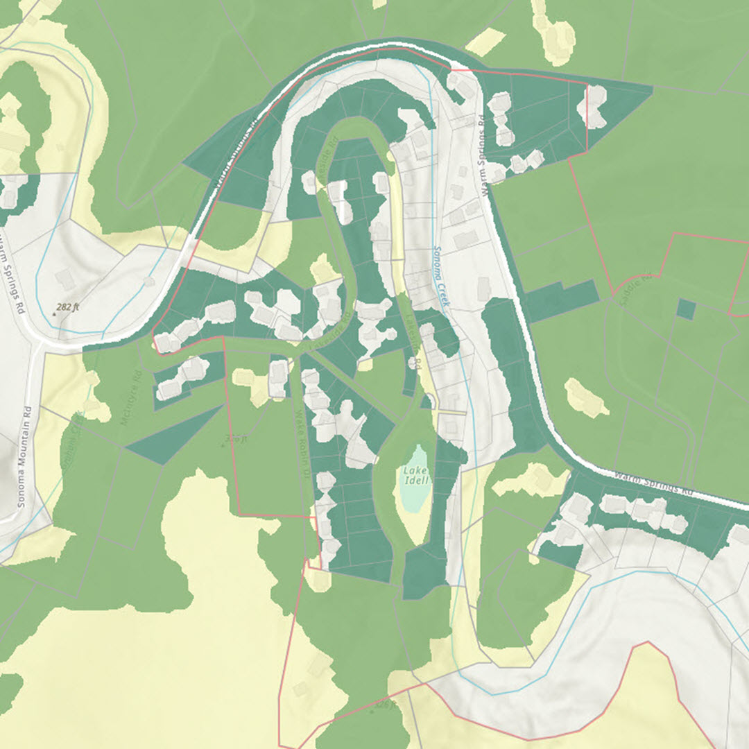 Oak Woodland Combining District Map