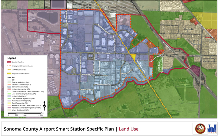 Airport Specific Plan Land Use Map