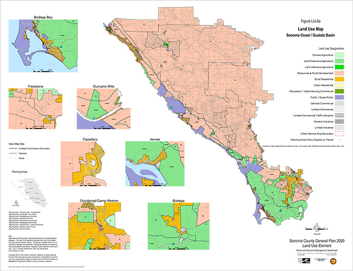 Map LU2a Land Use Plan Map: Sonoma Coast / Gualala Basin