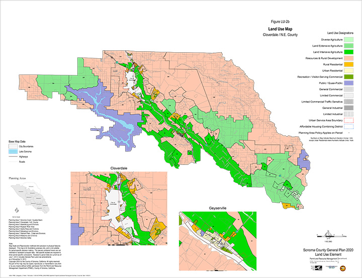 Map LU2b Land Use Plan Map: Cloverdale / N.E. County