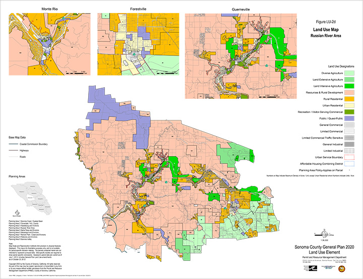 Map LU2d Land Use Plan Map: Russian River Area