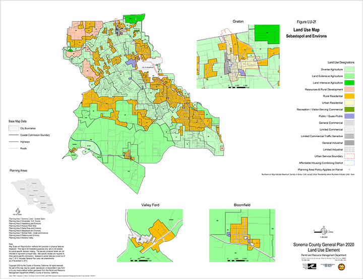 Map LU2f Land Use Plan Map: Sebastopol and Environs