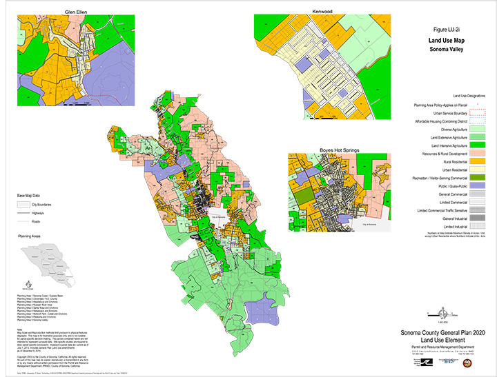 Map LU2i Land Use Plan Map: Sonoma Valley