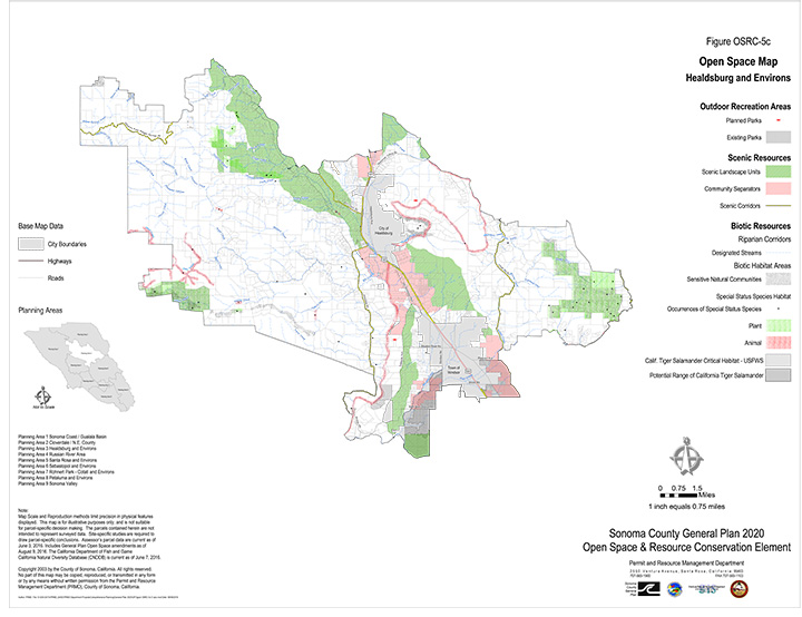 Map OSRC5c Open Space Plan Healdsburg and Environs