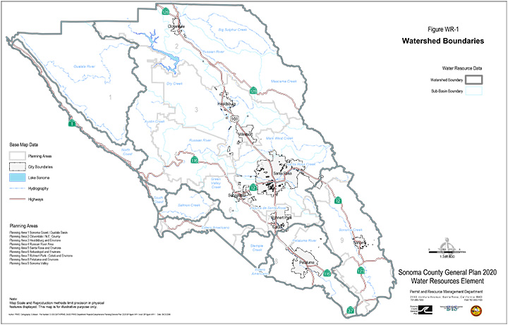 Map WR1 Groundwater Basins and Subbasins