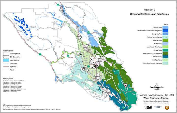 Map WR2 Groundwater Basins and Subbasins