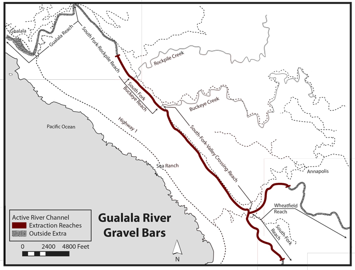 Gualala River Designated Instream Locations
