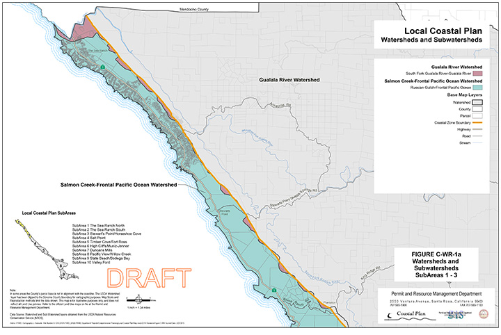 Local Coastal Plan Update Map Watersheds and Subwatersheds