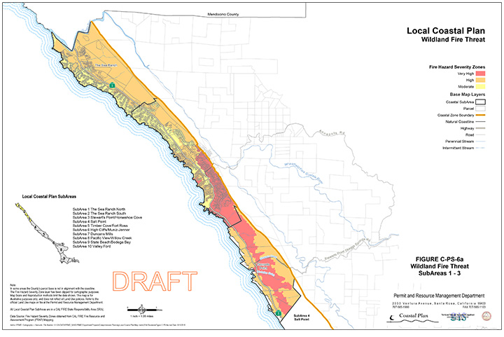 Local Coastal Plan Update Map Wildland Fire Threat