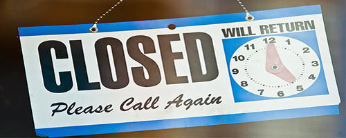 closure sign